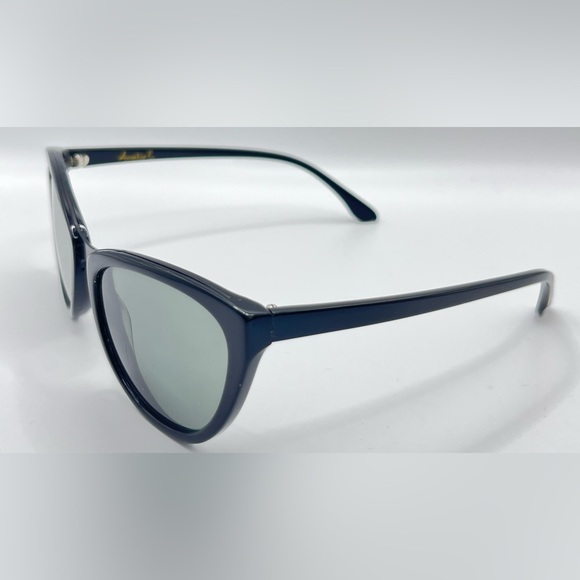 Amelia E 7303 Black Oval Cat-Eye Sunglasses Frames Only - Picture 2 of 8